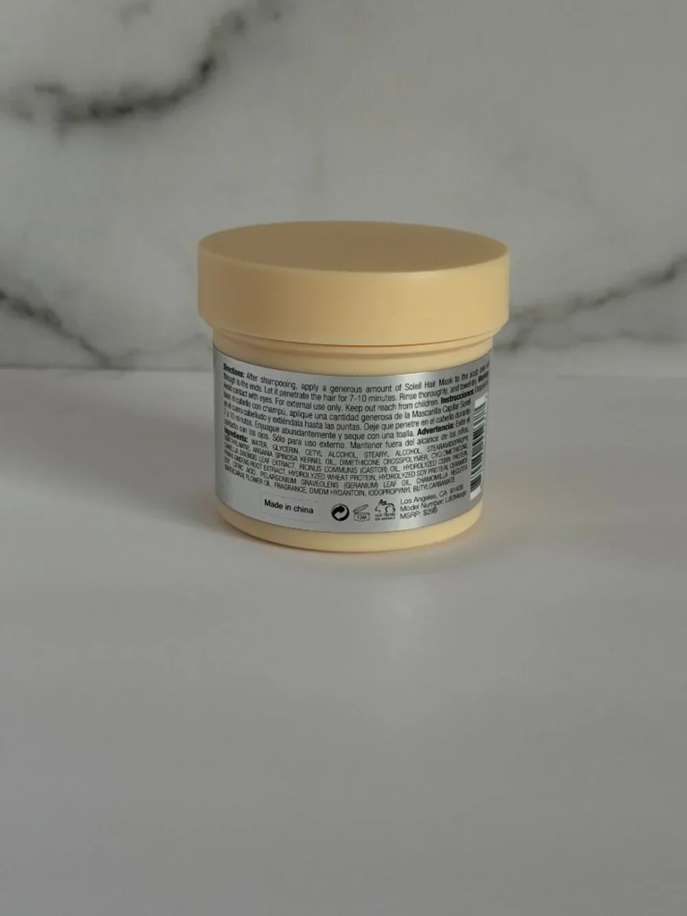 Soleil Argan Oil Deep Hydration Hair Mask 4.58 oz / 130ml Moisturizing Treatment